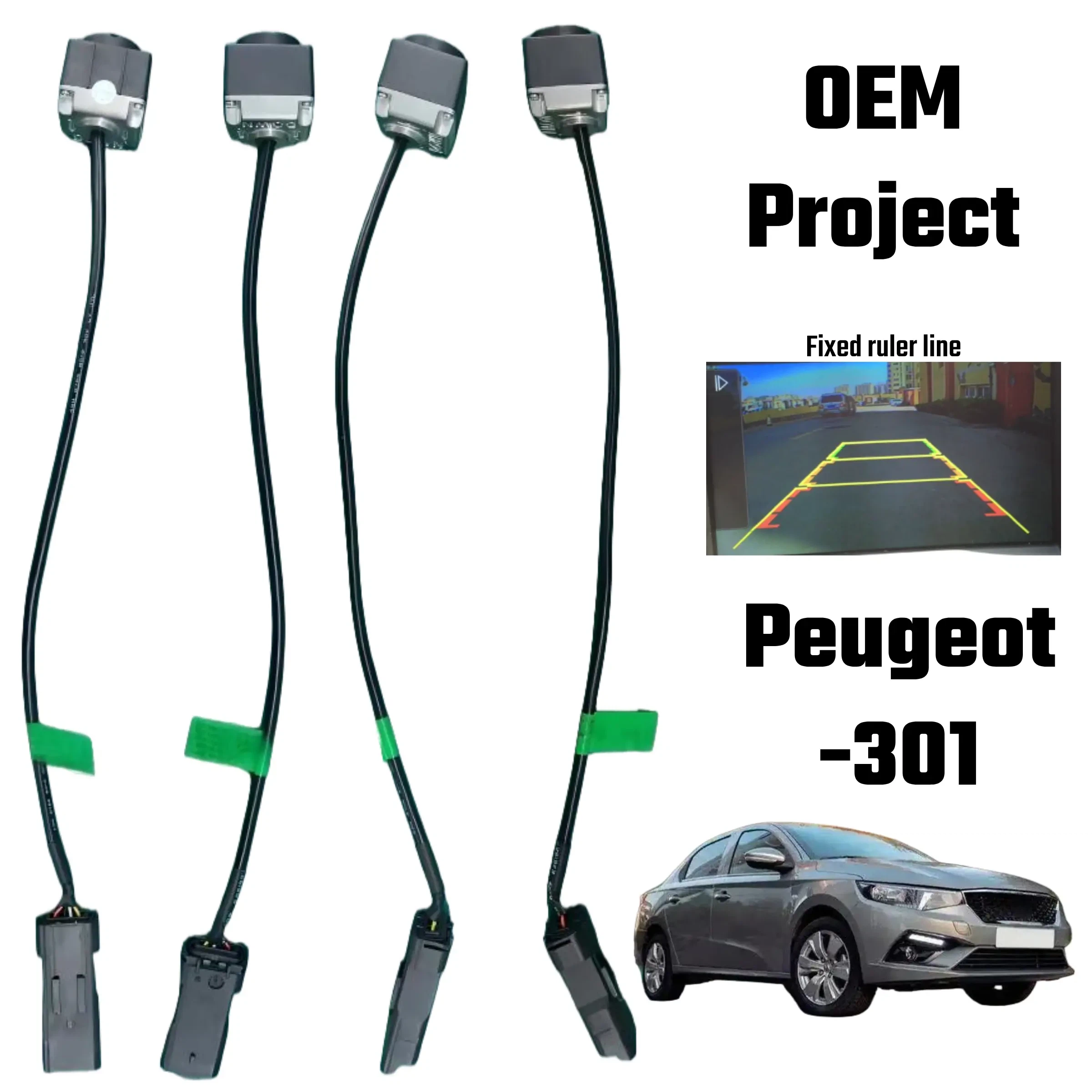 OEM Project Fixed Raner Line Backup Camera za Peugeot 301
